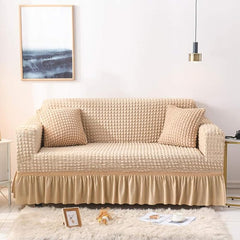 Turkish Style Bubble Sofa Cover - Beige
