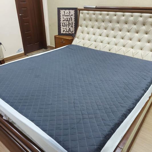 Quilted waterproof matress cover - Gray
