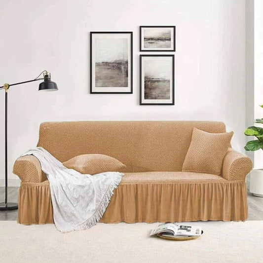 Turkish Mesh Sofa Cover – Light Brown