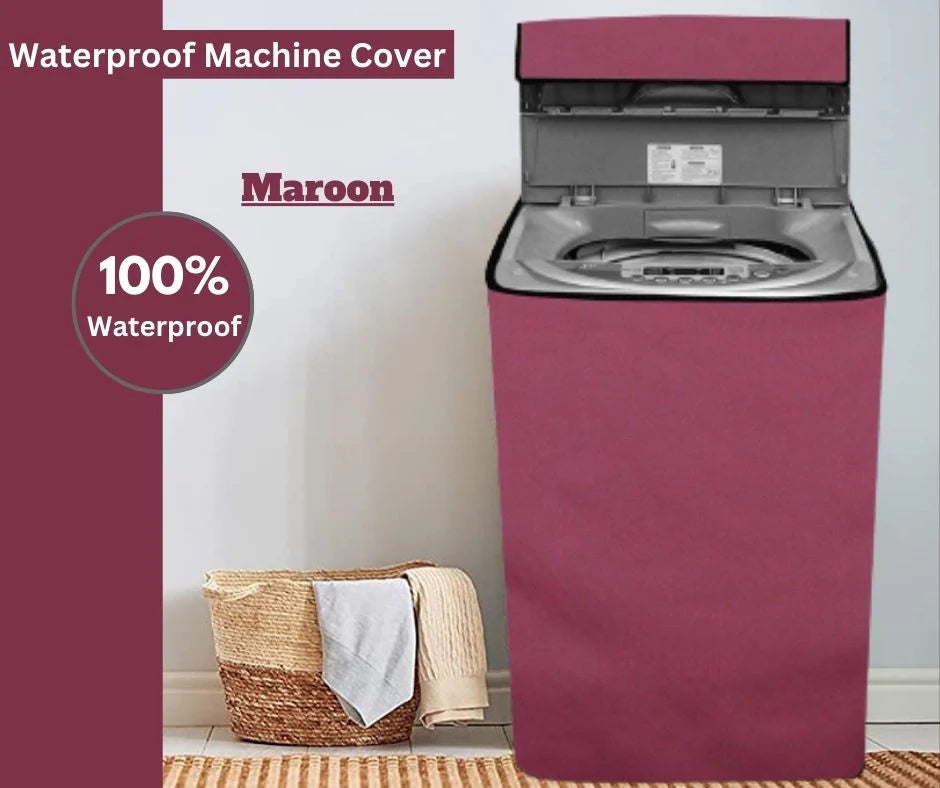 Waterproof Washing Machine Cover Parachute - Maroon