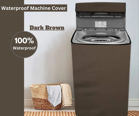 Waterproof Washing Machine Cover Parachute - Dark Brown