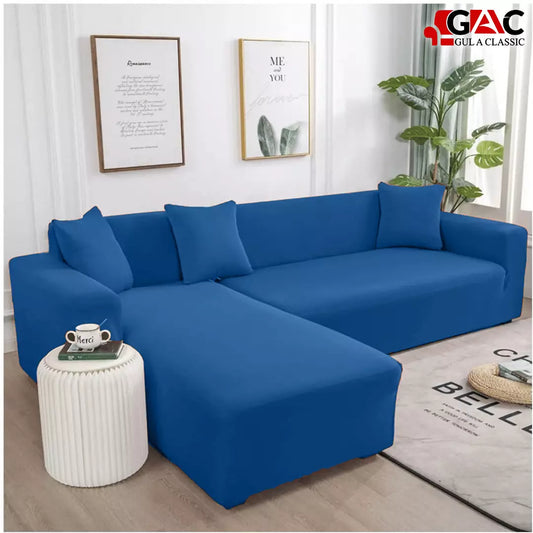 L Shape Sofa Covers - Royal Blue